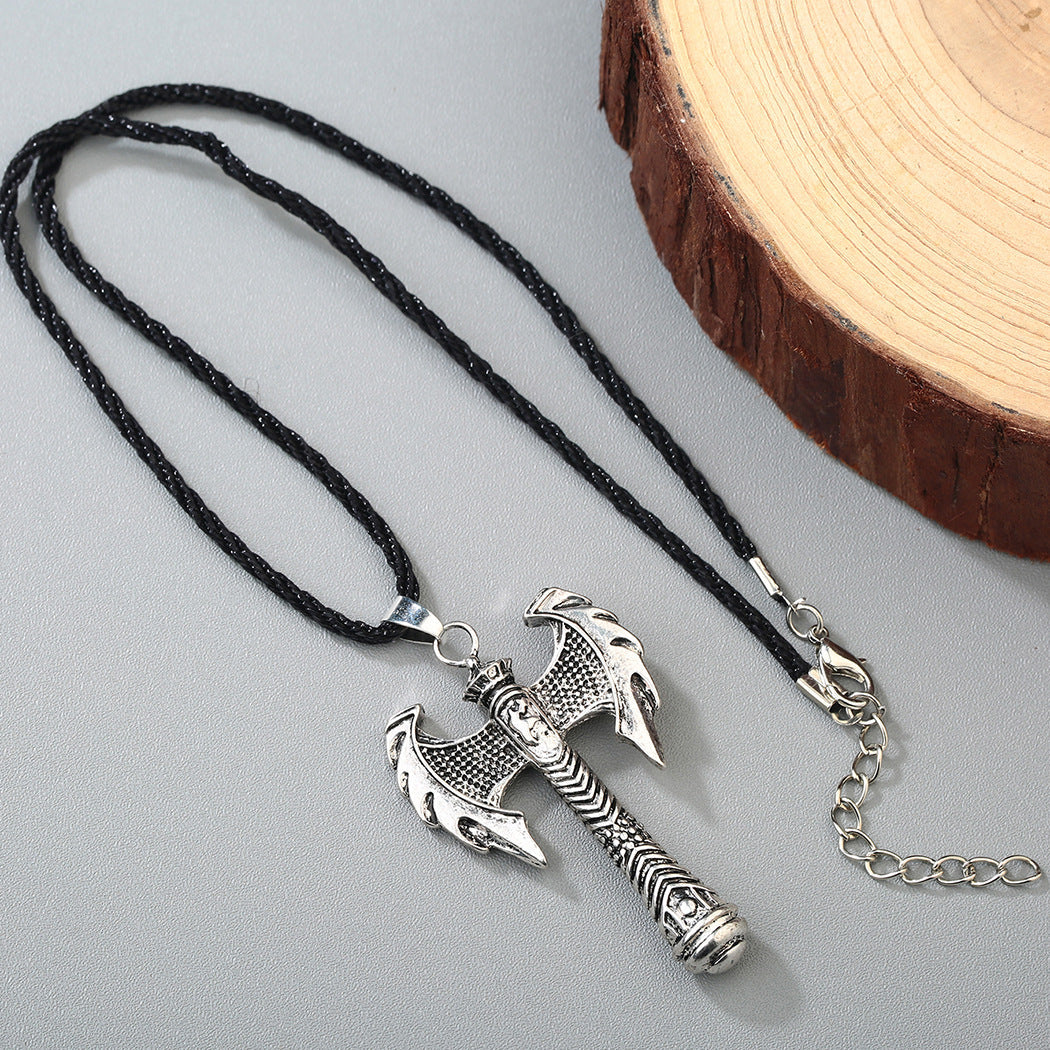 Ancient Greek Viking Axe Vintage Necklace