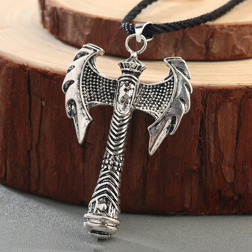 Ancient Greek Viking Axe Vintage Necklace
