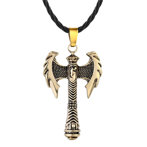 Ancient Greek Viking Axe Vintage Necklace