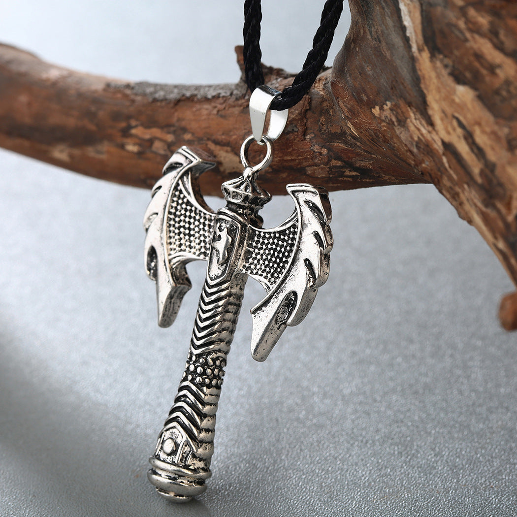 Ancient Greek Viking Axe Vintage Necklace