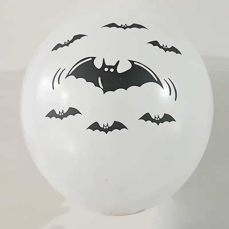 Spooky Skull Black Balloons Set