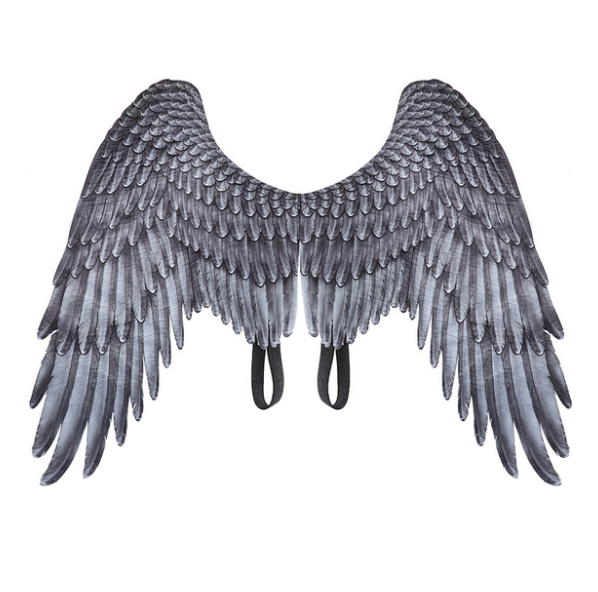 Angel wings theme cosplay wings accessory with elastic shoulder straps.