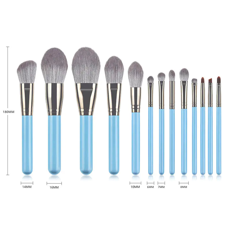 13-Piece Essential Makeup Brushes