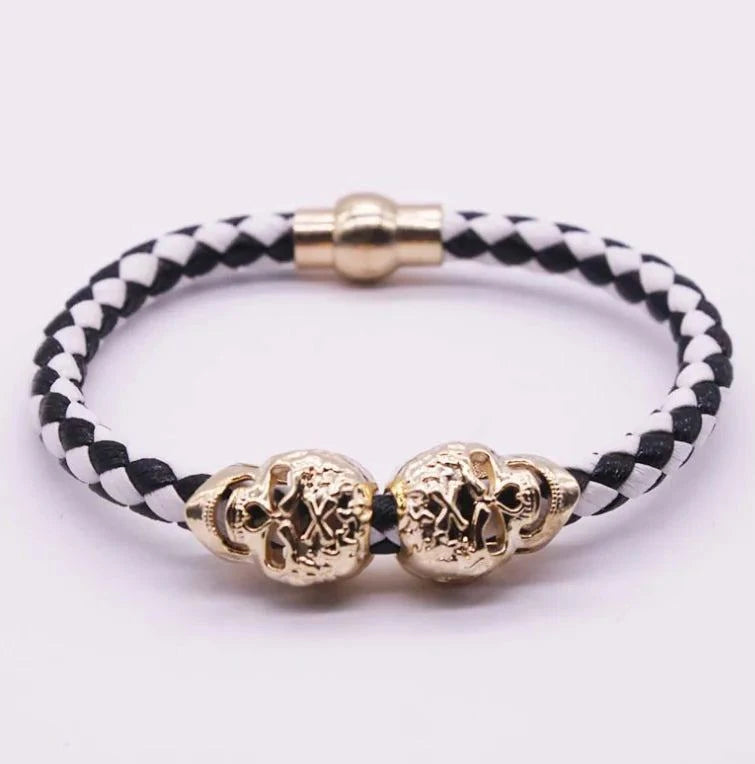 Woven Skull Head Bracelet