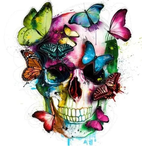 Skull Butterfly DIY Diamond Painting