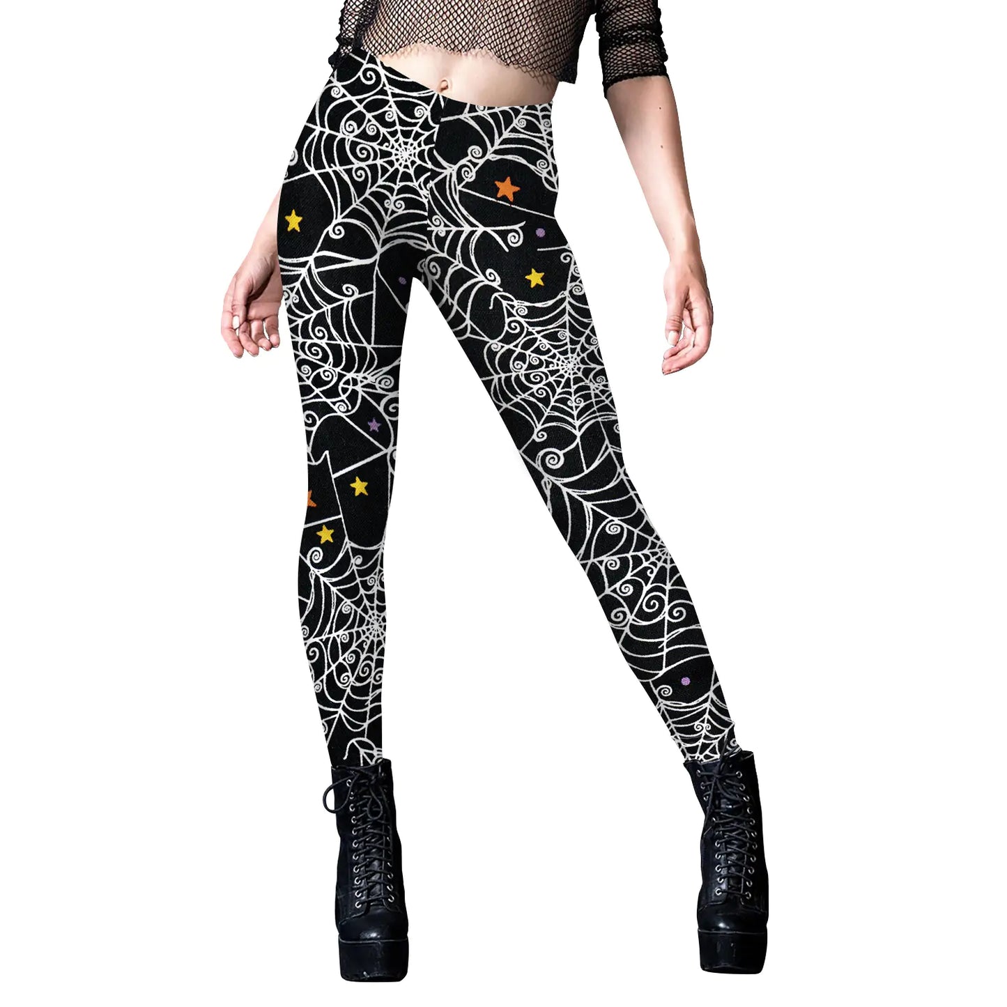 ladies-spooky-skull-yoga-leggings
