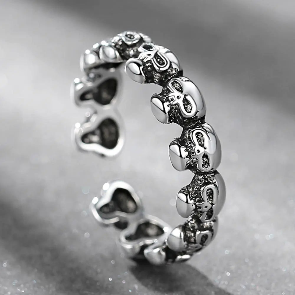 Chic Skull Cross Ring for Women