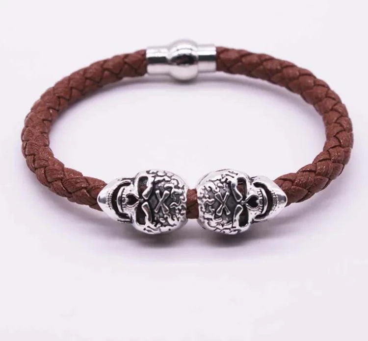 Woven Skull Head Bracelet