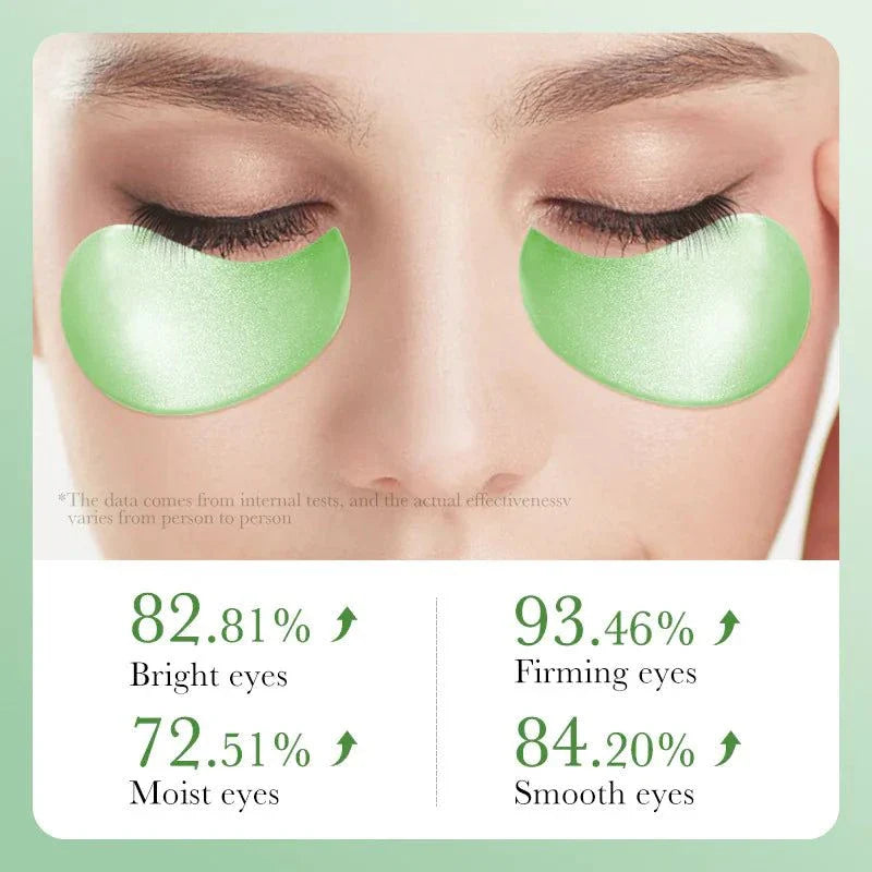 Aloe Vera Collagen Eye Mask for hydration, anti-aging, and reducing puffiness.