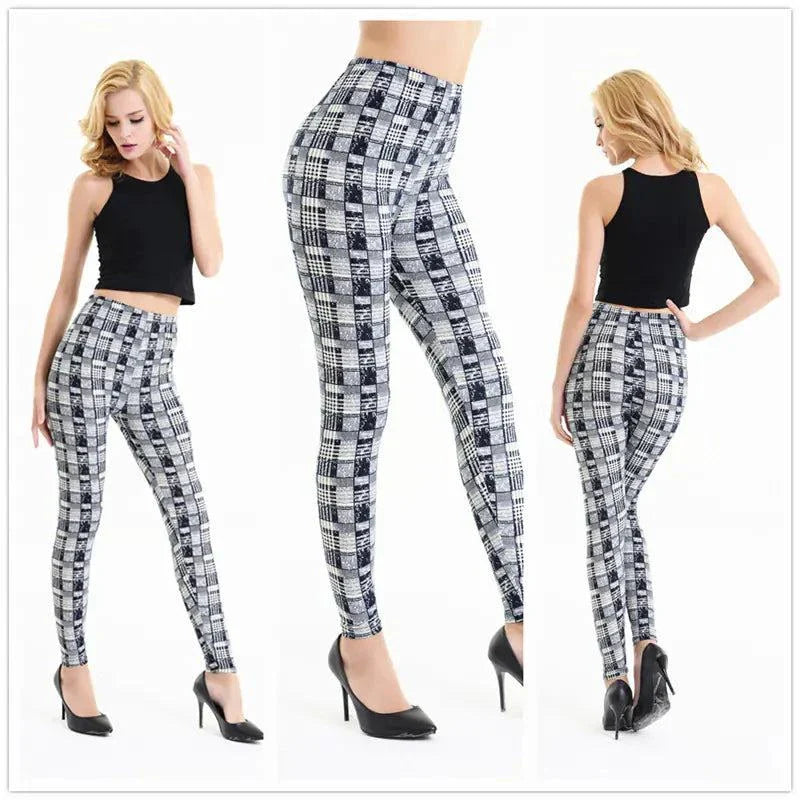 Printed Skull Milk Silk Leggings