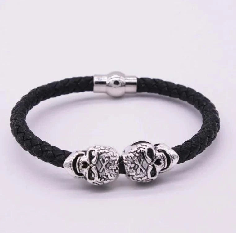 Woven Skull Head Bracelet