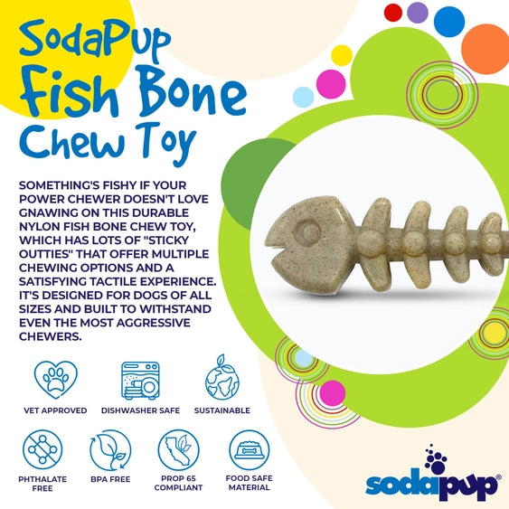 Fish Bone Ultra Durable Nylon Chew Toy