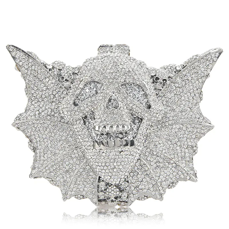 Gothic Crystal Skull Evening Clutch