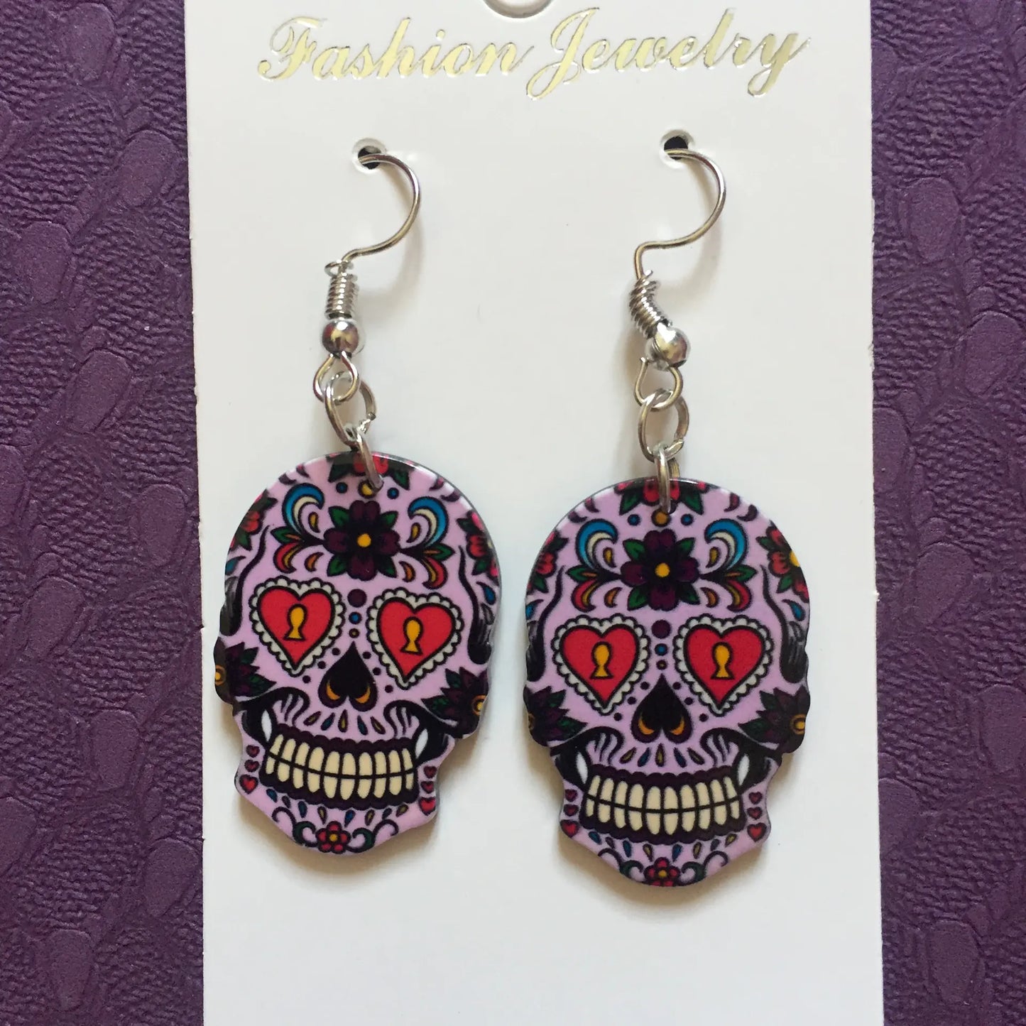 Chic Skull Acrylic Earrings