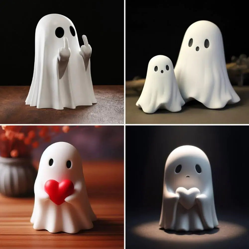 Spooky Humor Ghost Figurine