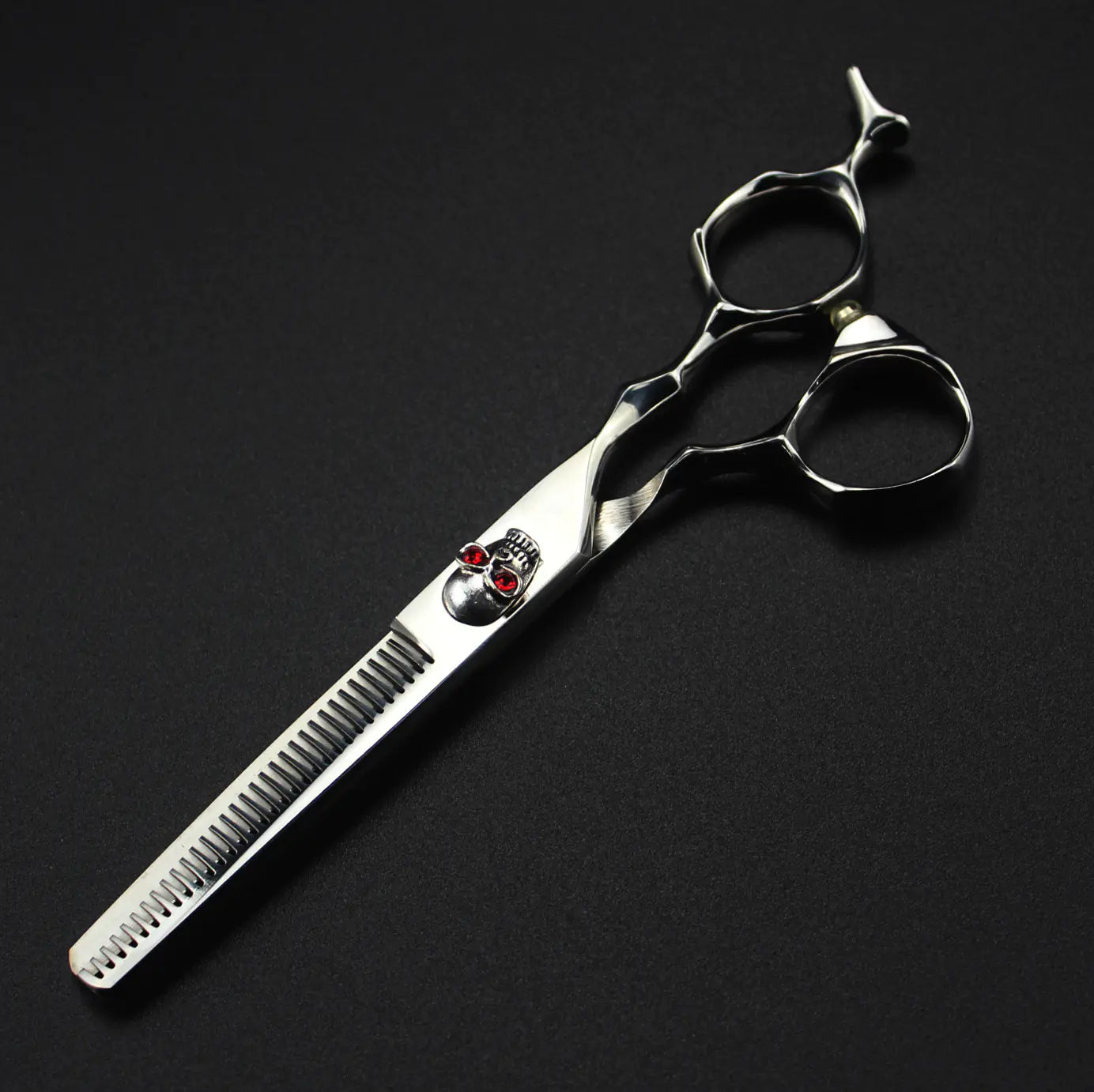 Silver Skull Precision Haircut Tools