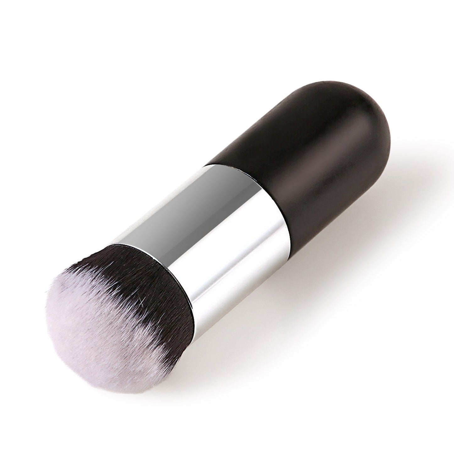 Flawless Finish Foundation Brush with synthetic bristles and metal handle.