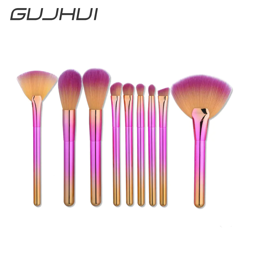 9-Piece Essential Makeup Brushes