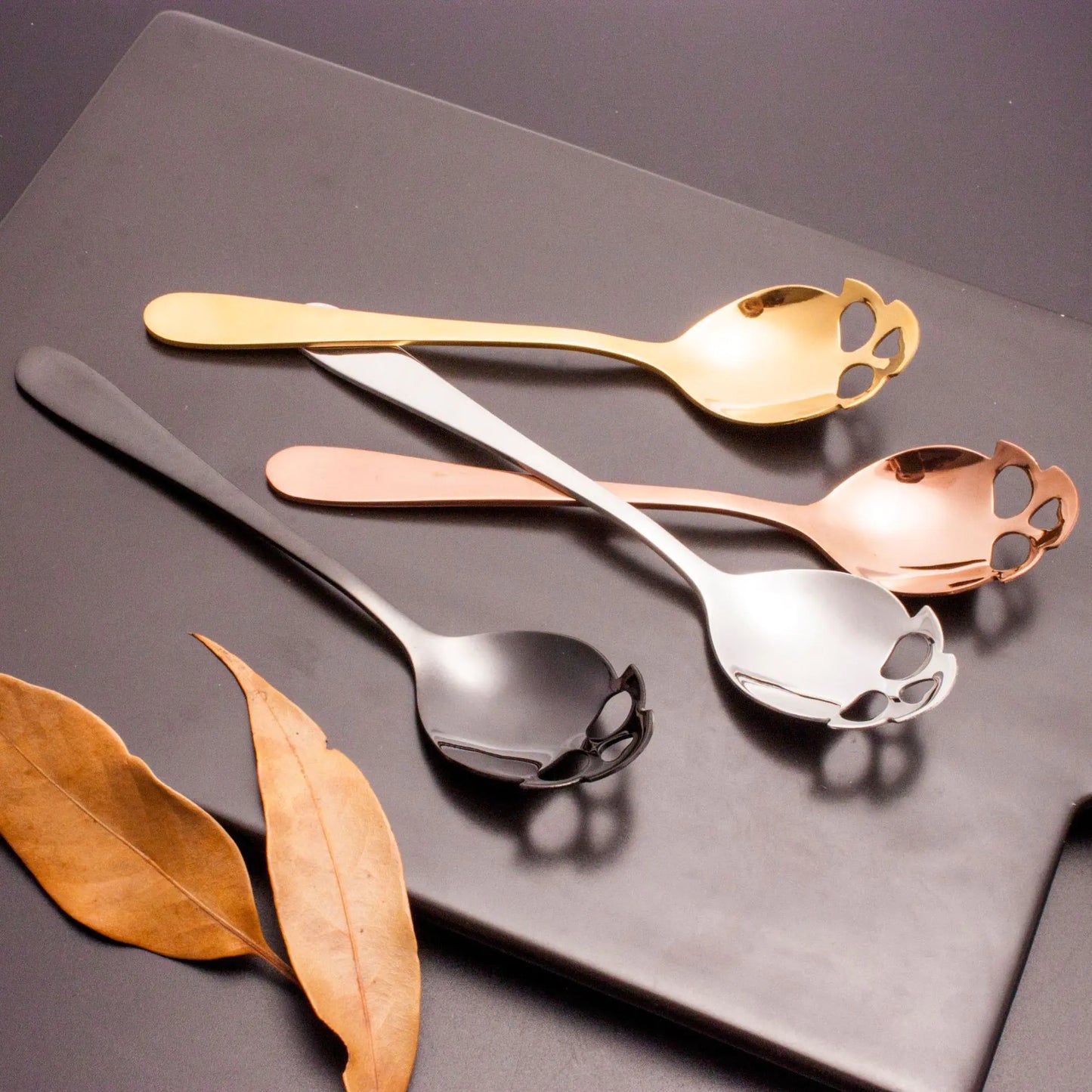 Stainless Steel Skull Spoon Collection