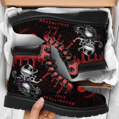 High-Top Skull Design Martin Boots