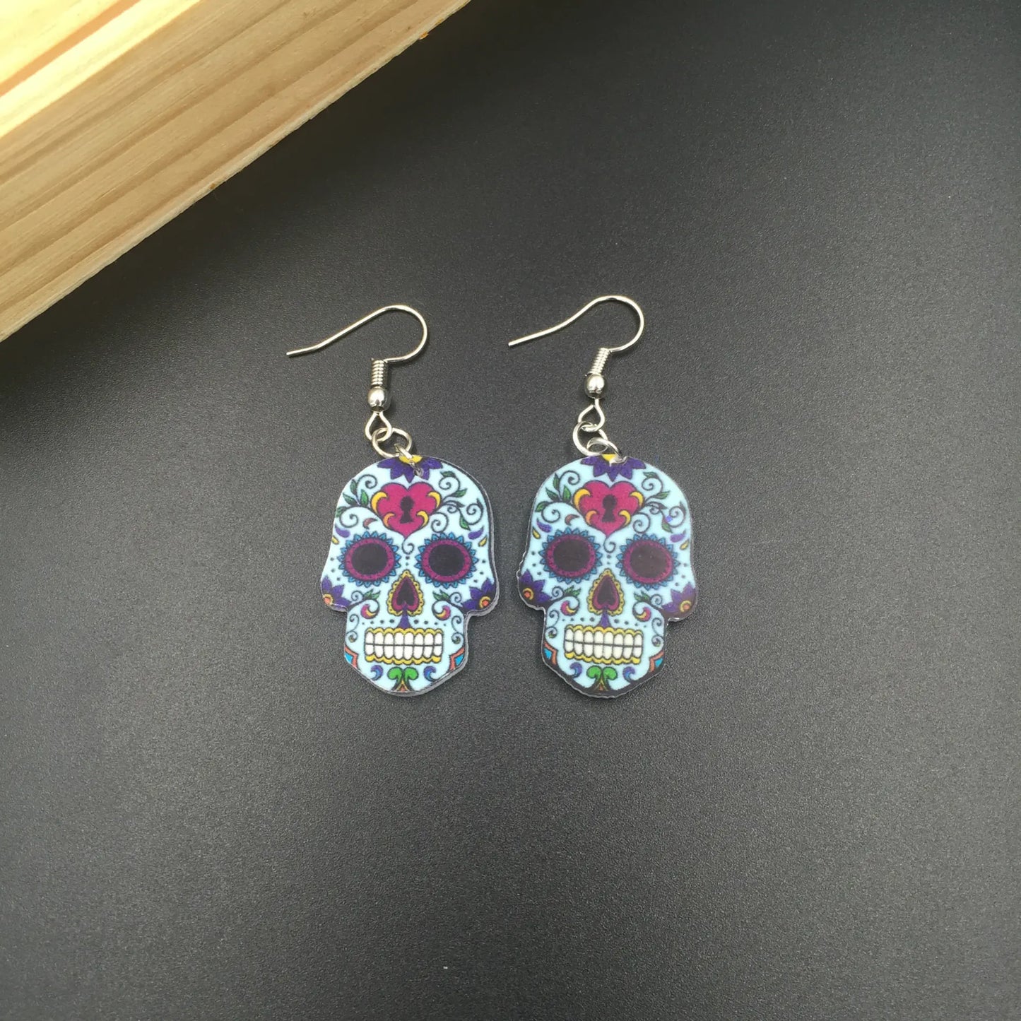 Chic Skull Acrylic Earrings