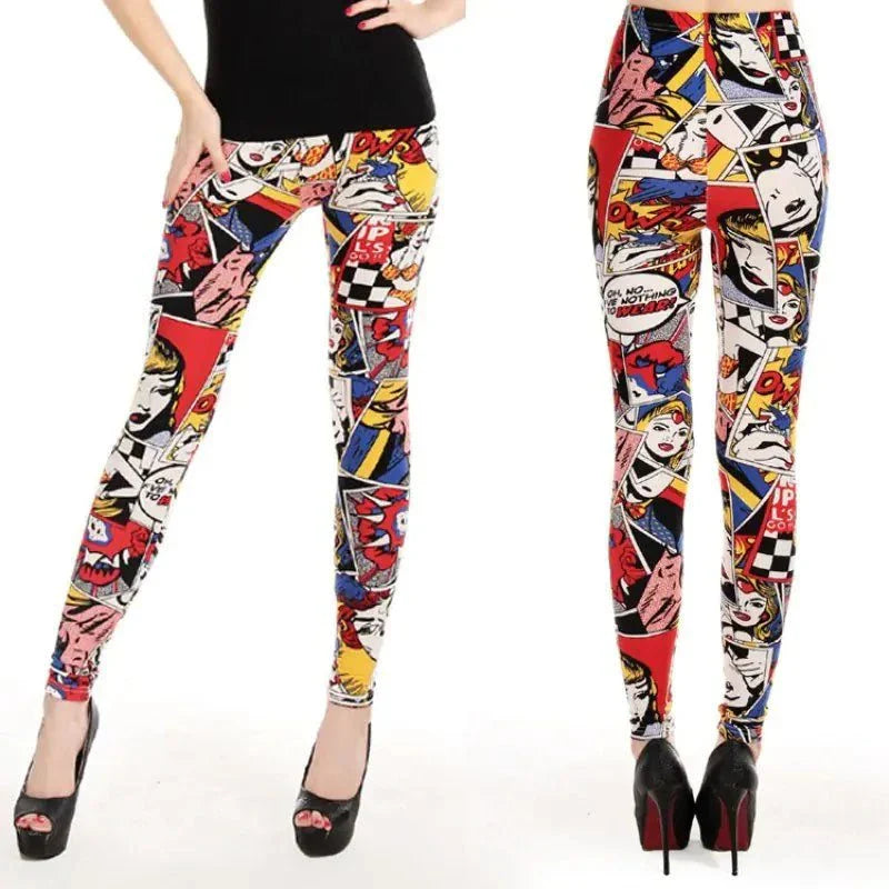 Printed Skull Milk Silk Leggings