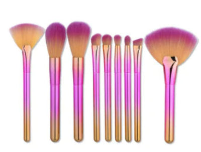 9-Piece Essential Makeup Brushes