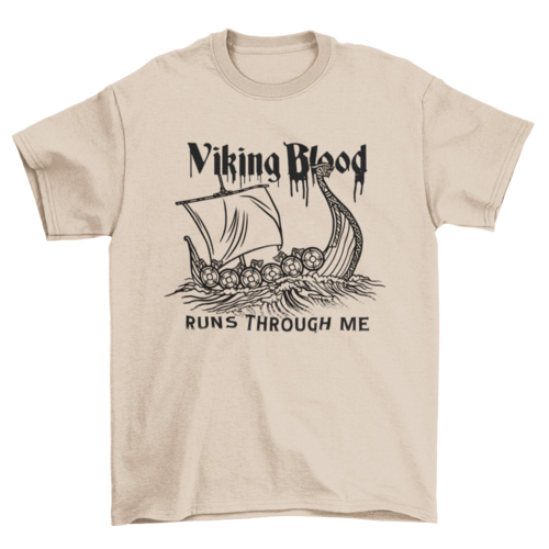 Viking blood t-shirt design
