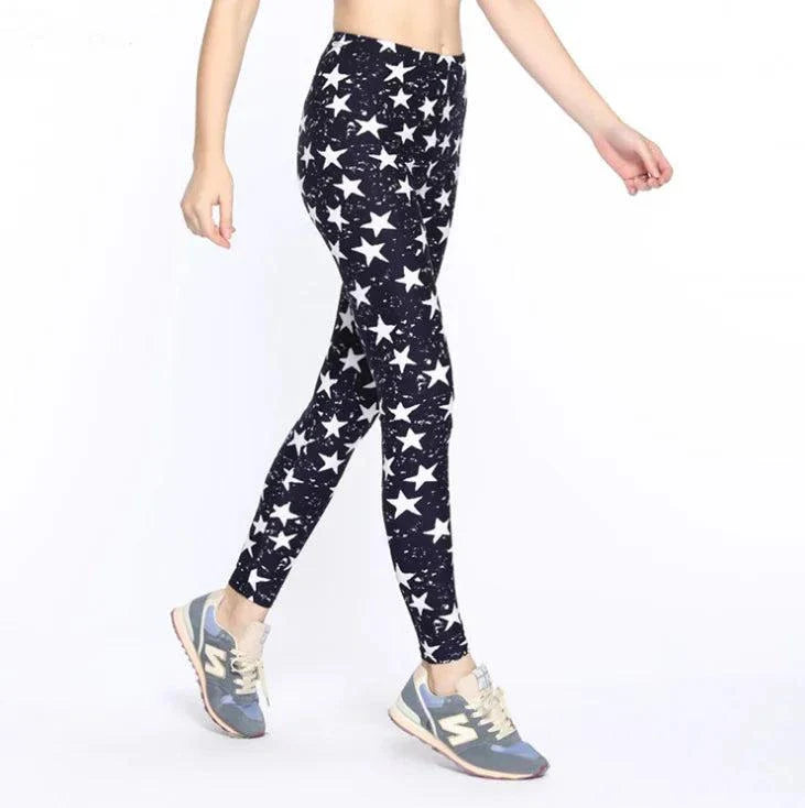 Printed Skull Milk Silk Leggings