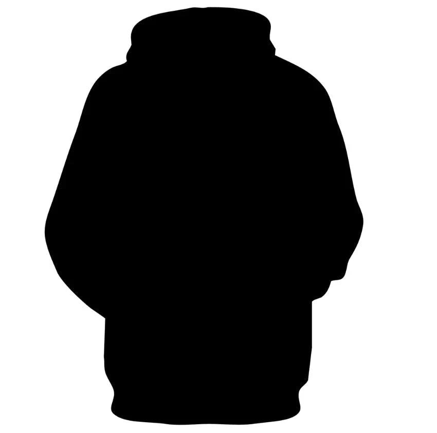 Hooded Sweatshirt with Skull Design
