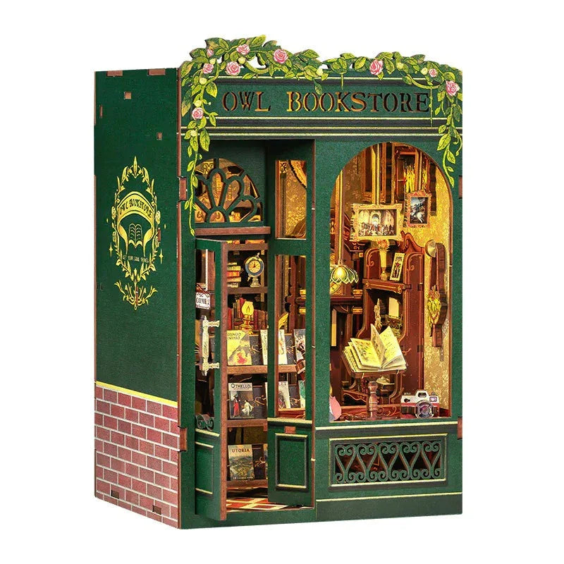 Miniature DIY Cottage Book Stand for organizing and displaying books.
