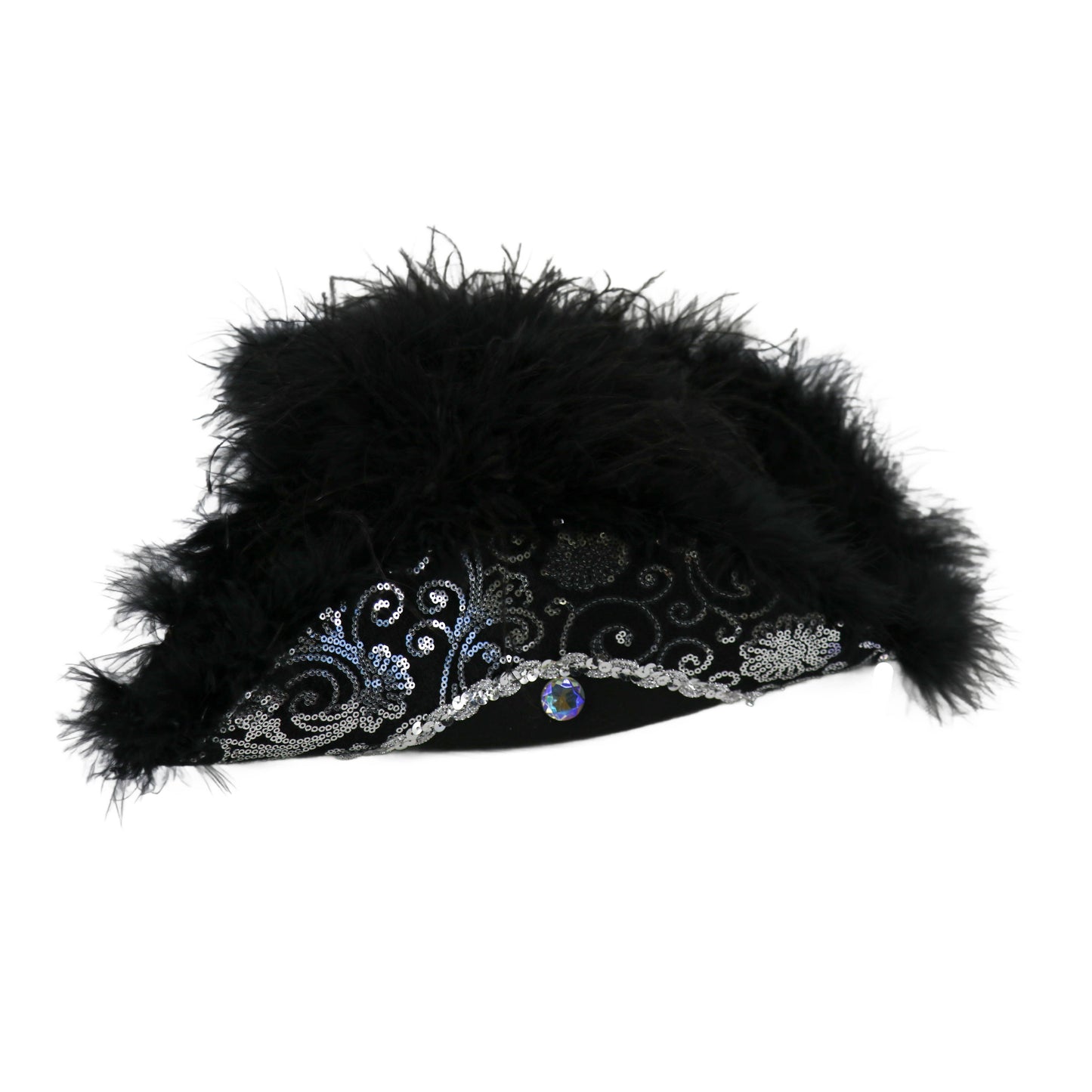 Western Fashion - THREE POINT FURRY PIRATE HAT