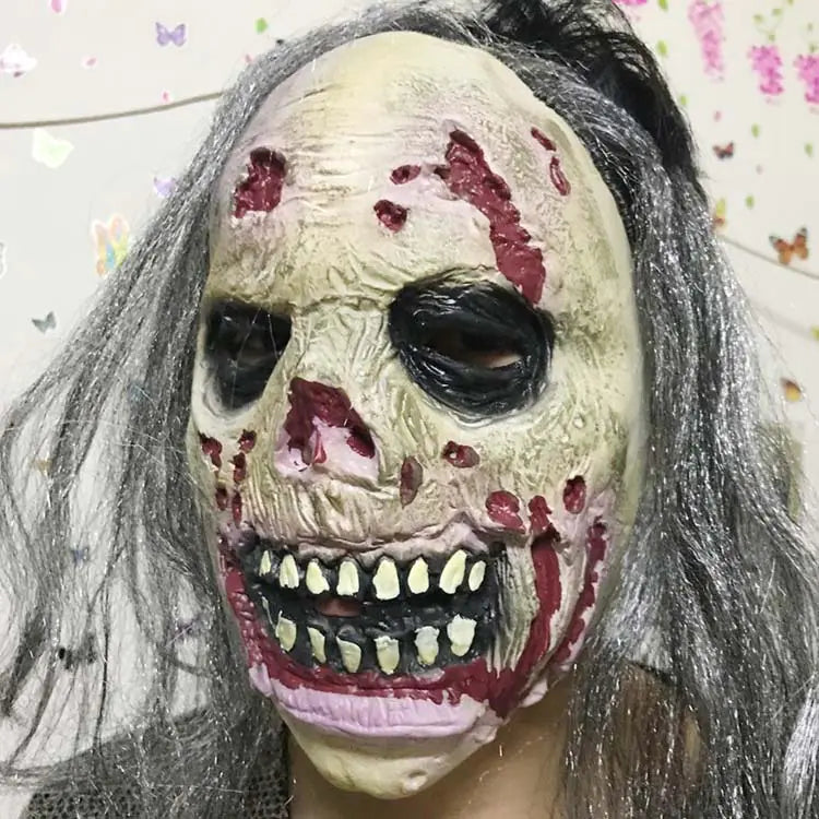 Spooky Latex Zombie Mask for Halloween Fun
