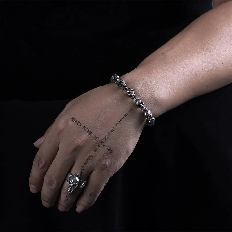 Rebel Punk Skull Bracelet