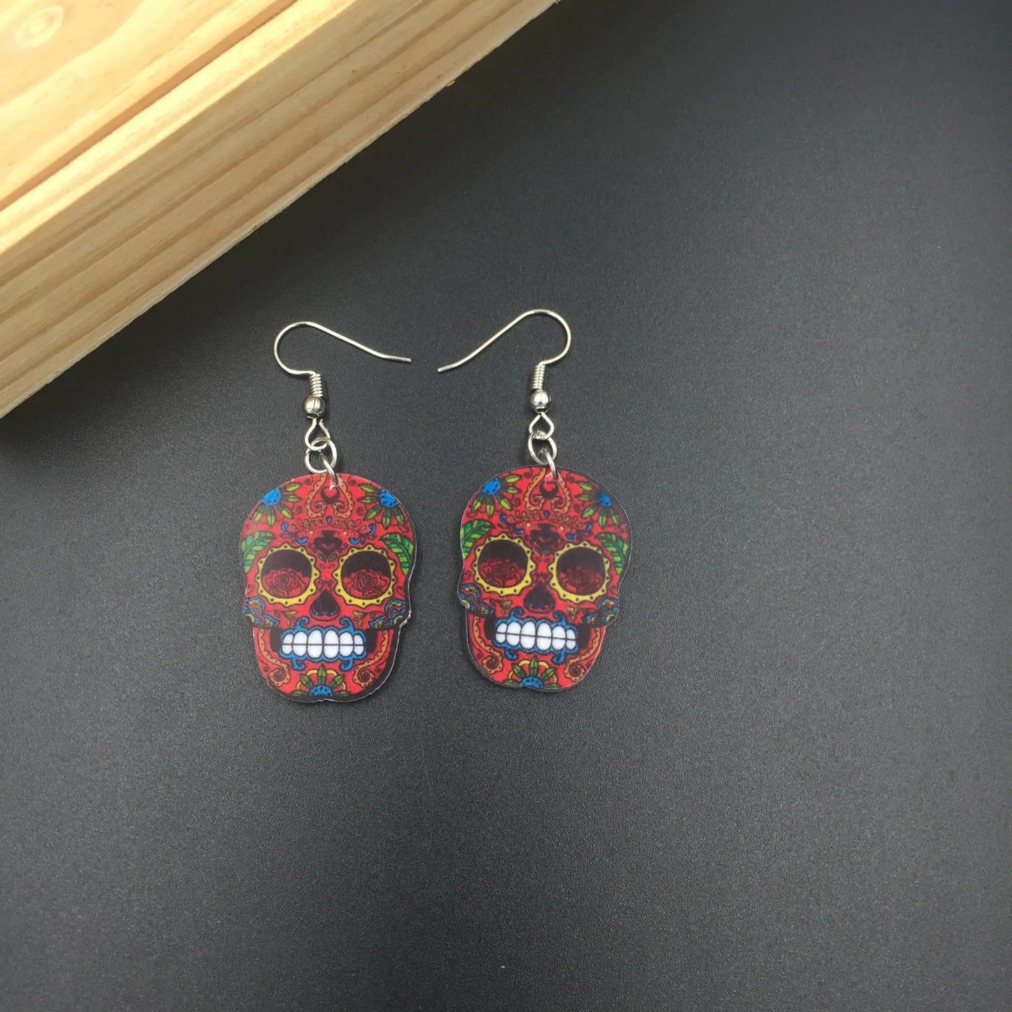 Chic Skull Acrylic Earrings