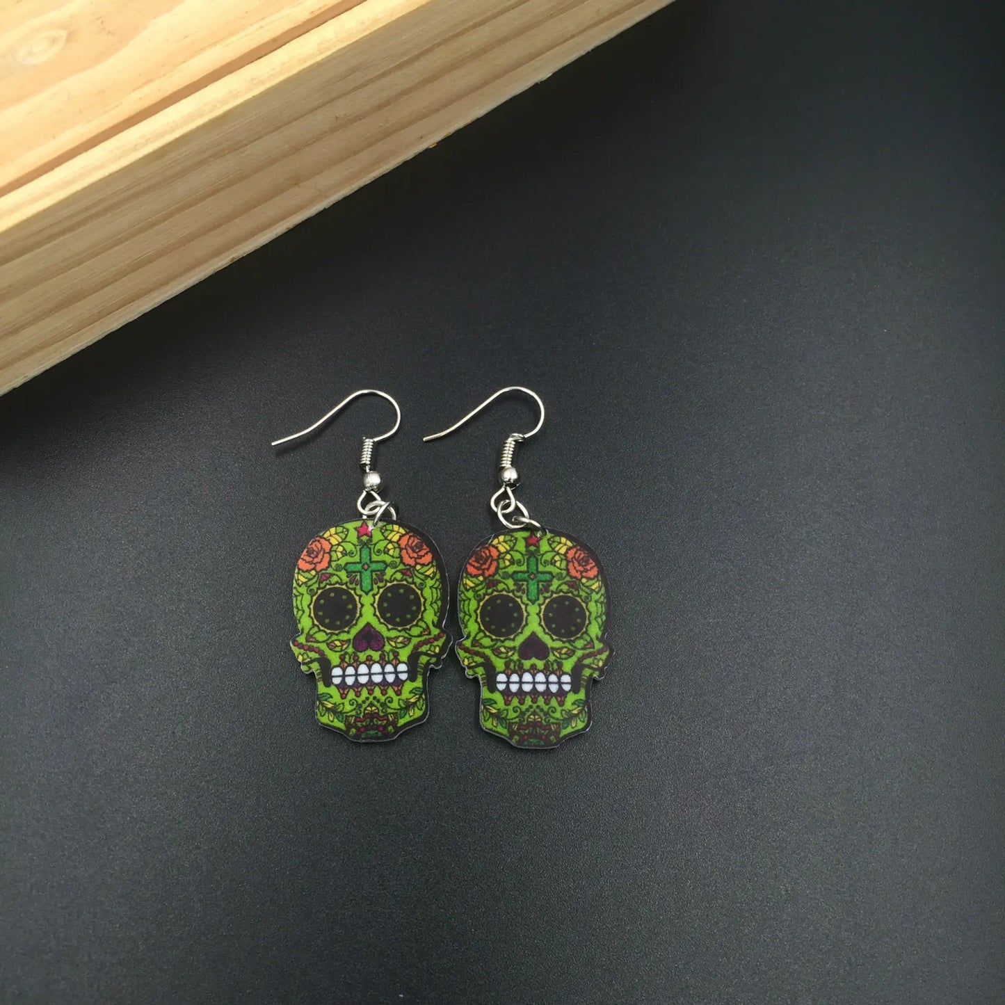 Chic Skull Acrylic Earrings