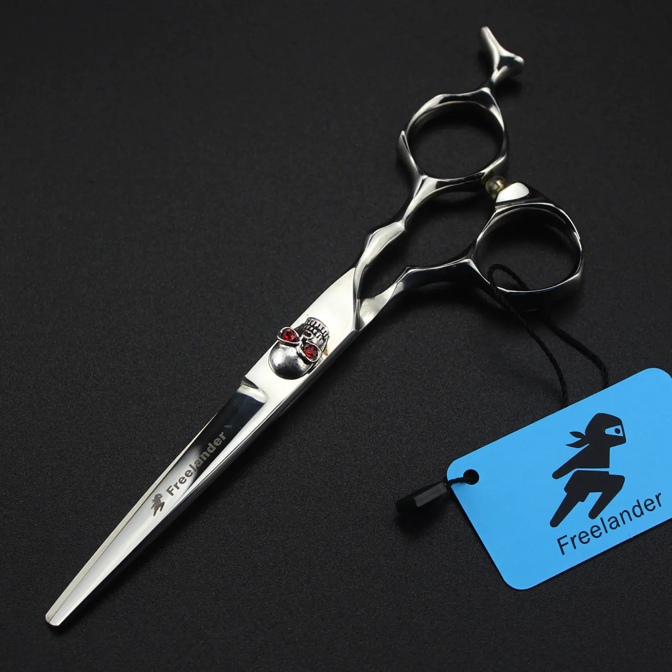 Silver Skull Precision Haircut Tools