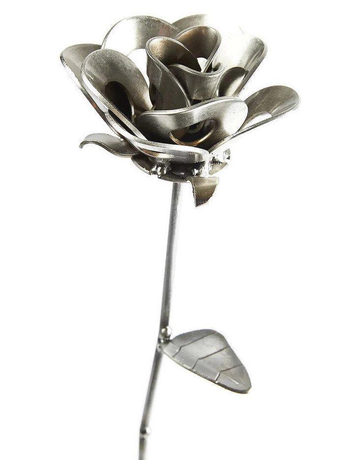 Original Immortal Rose Recycled Metal Sculpture