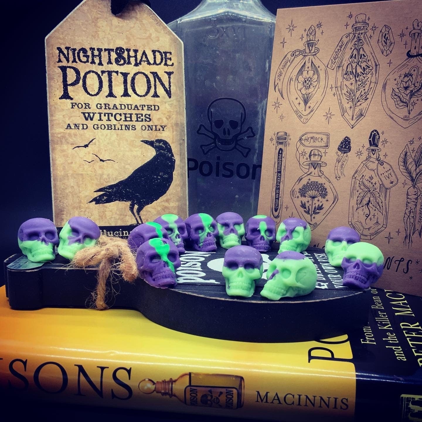 Wax Melts - Deadly Nightshade Mini Skull