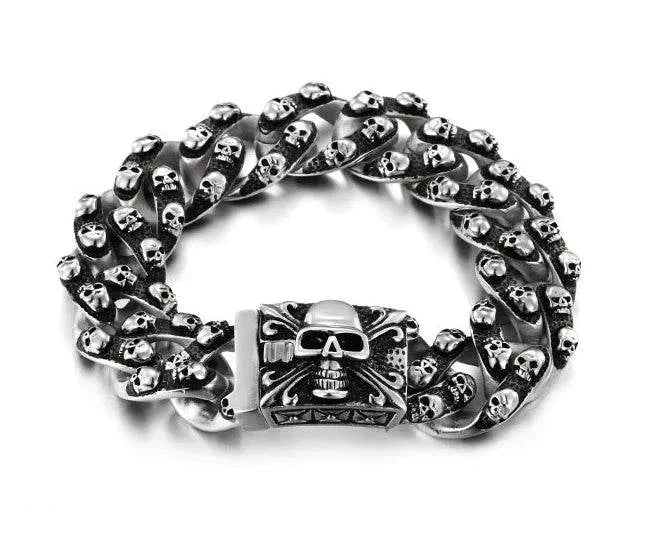 Titanium Steel Skull Men's Bracelet