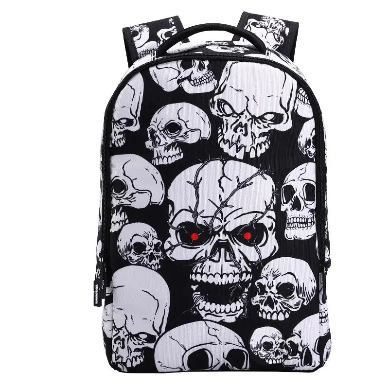 Stylish Skull Sports Backpack for Students