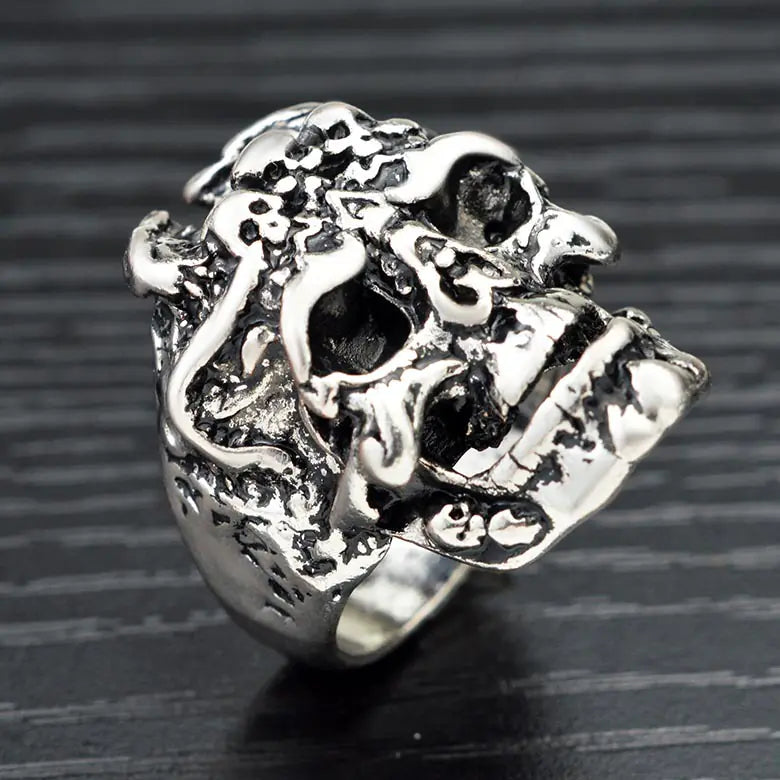 Customizable Vintage Skull Ring