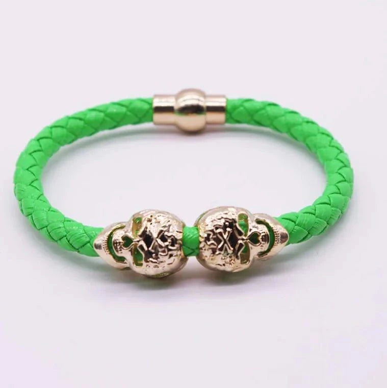 Woven Skull Head Bracelet