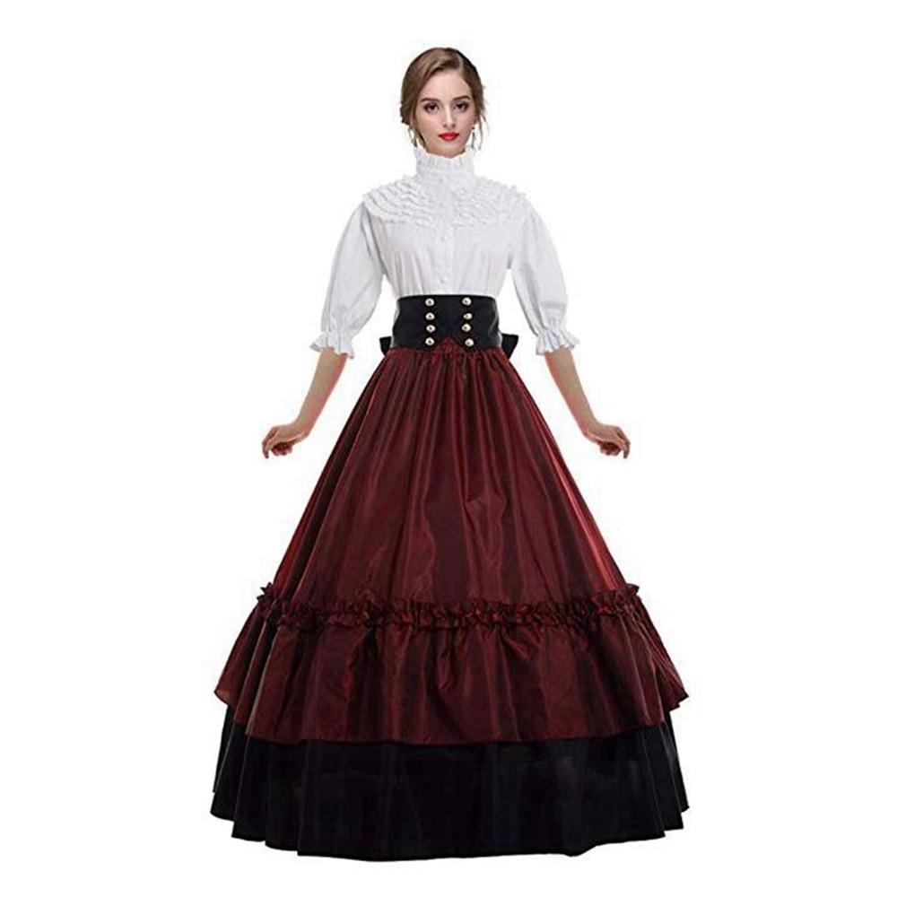 Historical Gothic Victorian Dress Halloween Masquerade Party Ball
