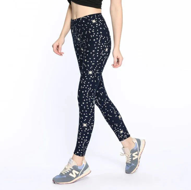 Printed Skull Milk Silk Leggings