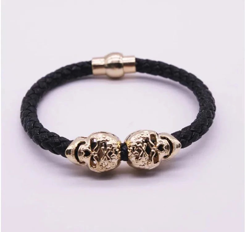 Woven Skull Head Bracelet
