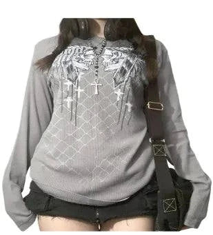 Chic Skeleton Print Women's Pullover