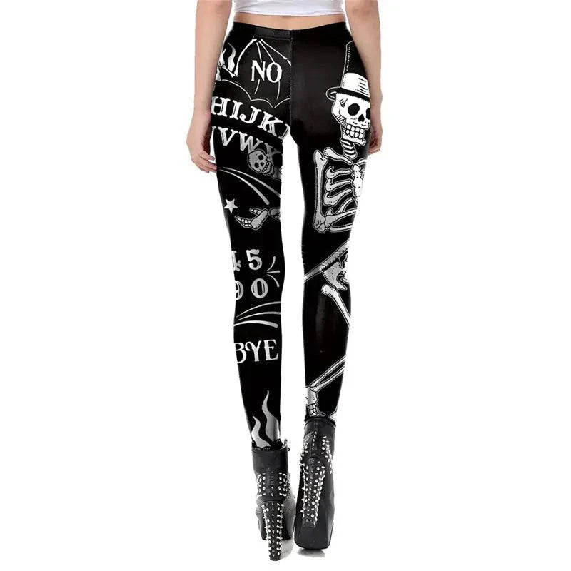 Custom Skull Art Comfort Leggings