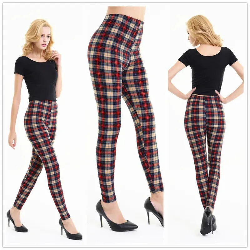 Printed Skull Milk Silk Leggings