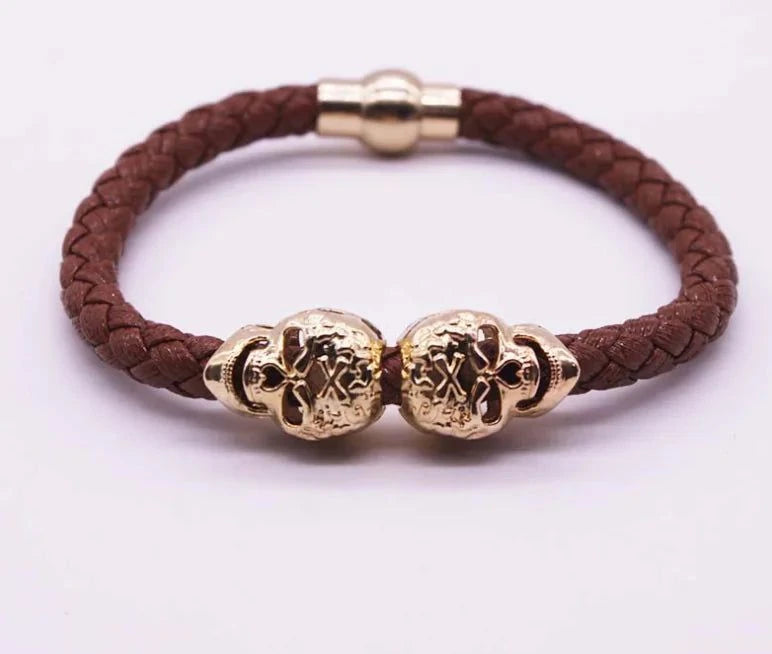 Woven Skull Head Bracelet